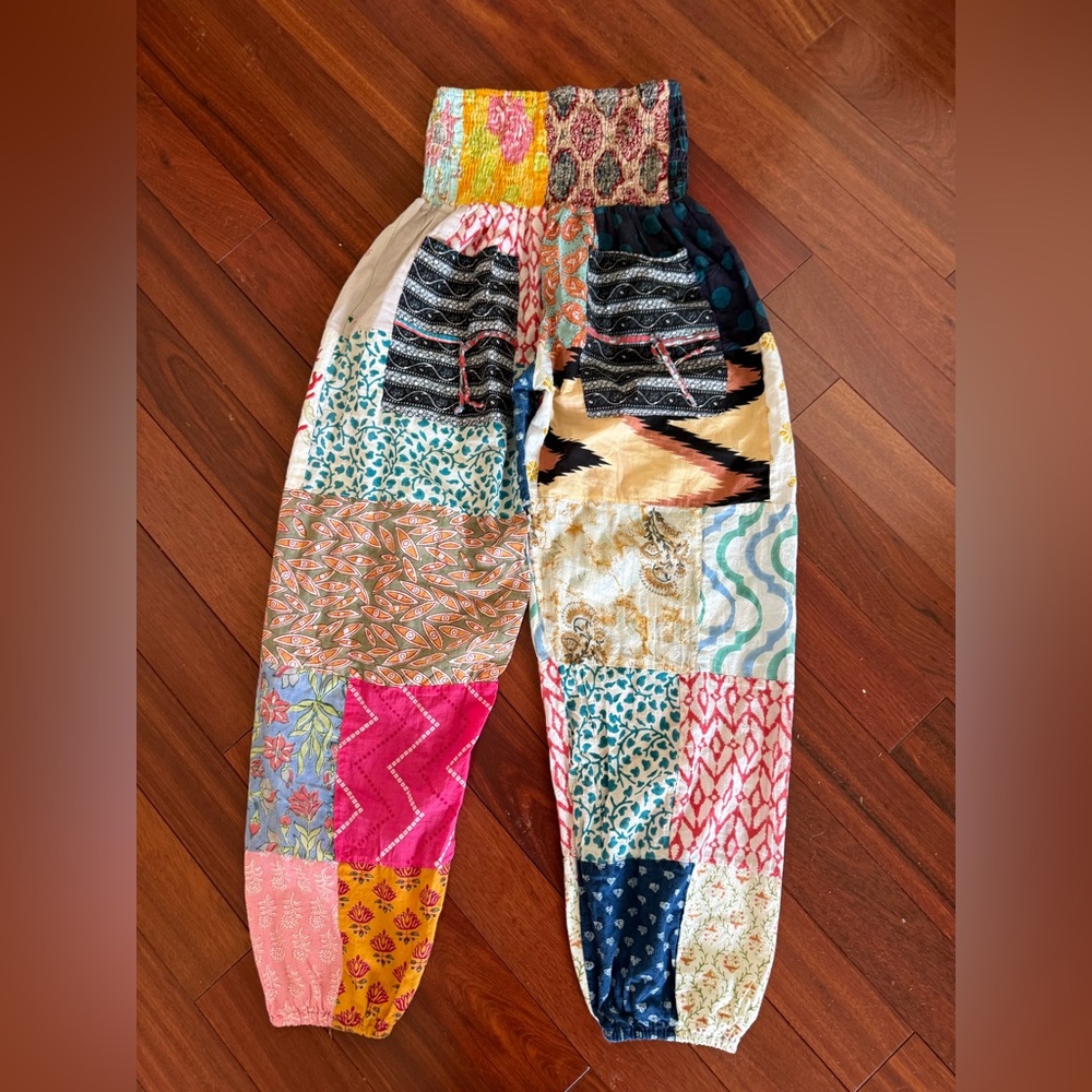 Boho Patchwork Joggers — Multicolor - image 2